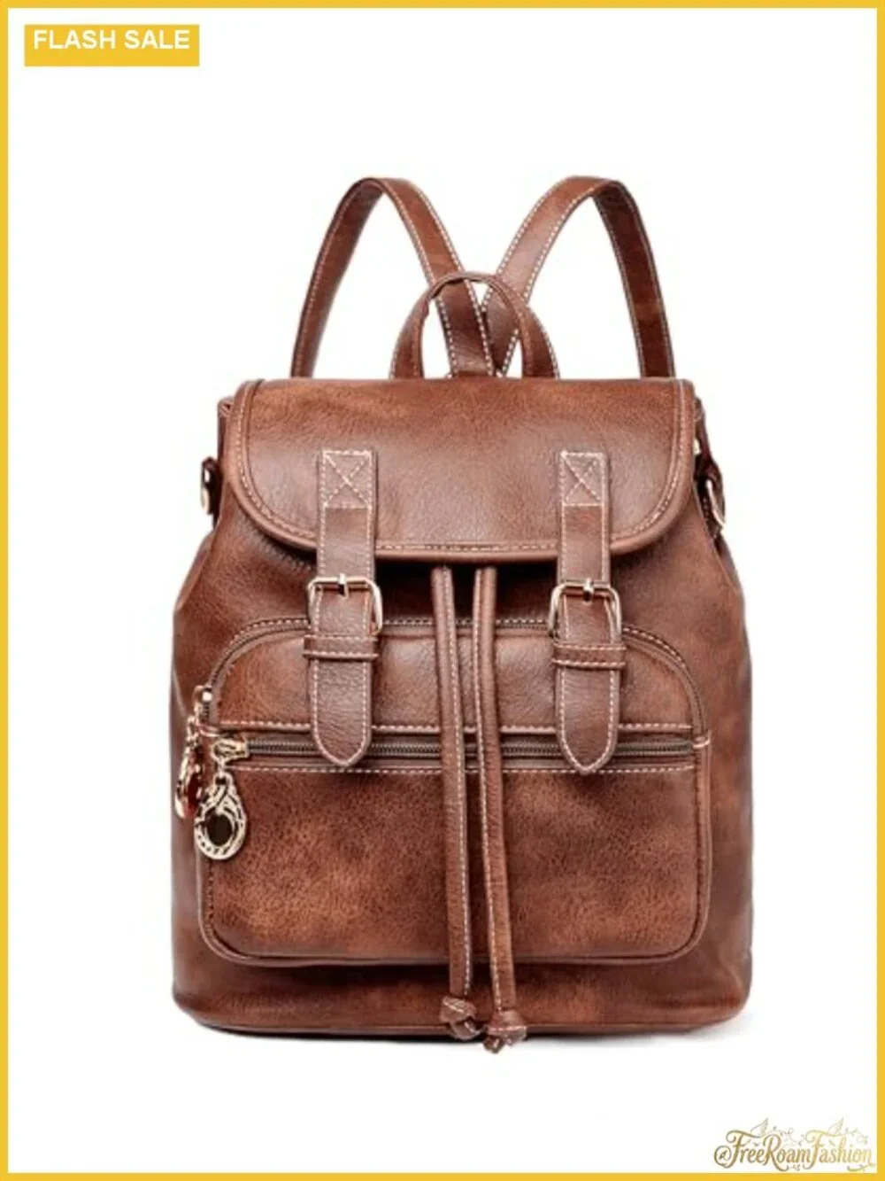 Faux Leather Mini Backpack Purse Women Small Travel Daypack
